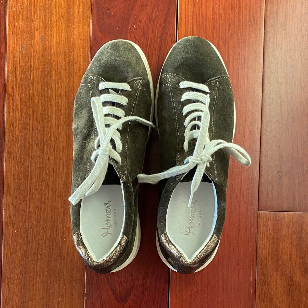 Homers Dark Gray Suede Sneakers